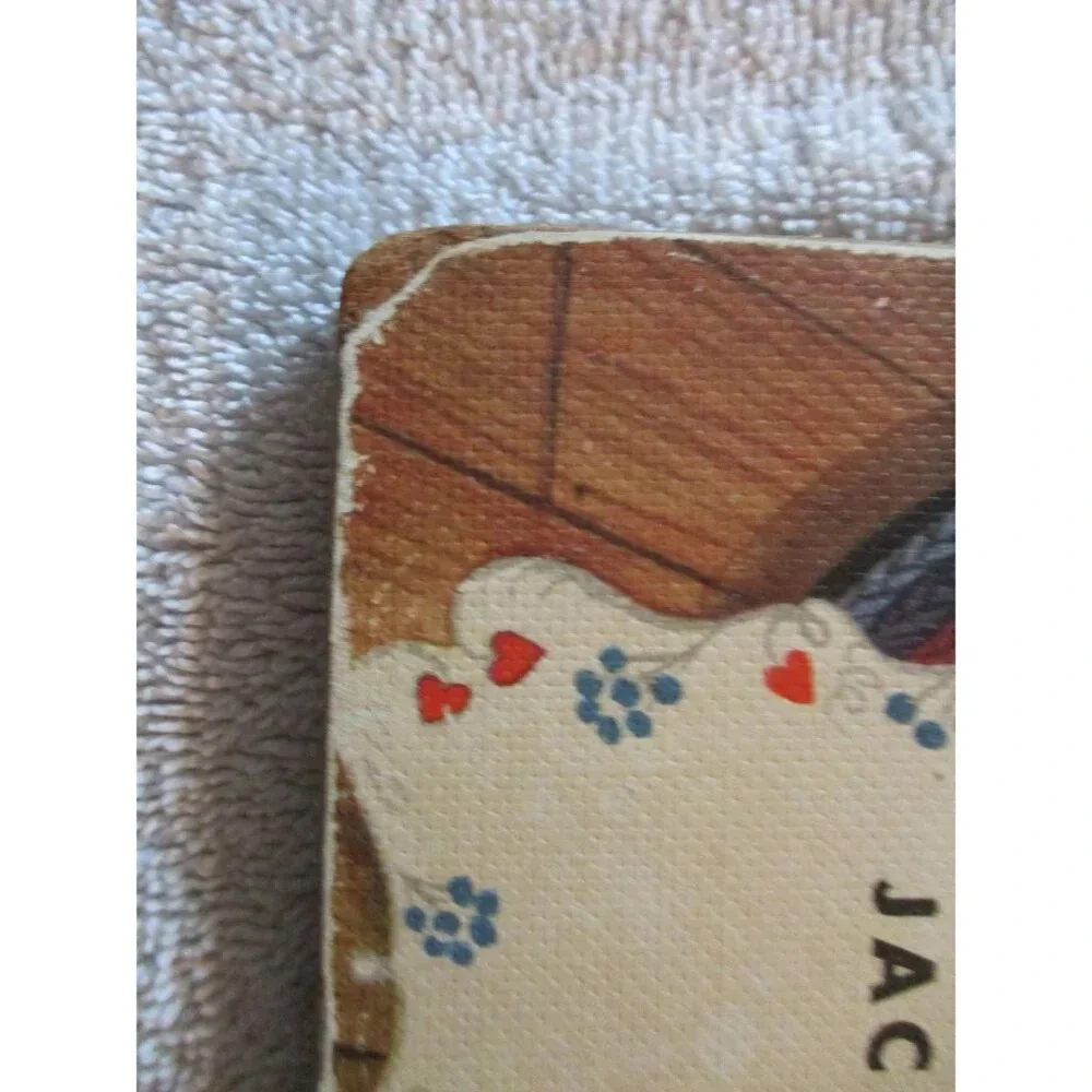 Vintage‎ Jack be Nimble wooden puzzle, 1940. Mother Goose, Nursery Rhymes